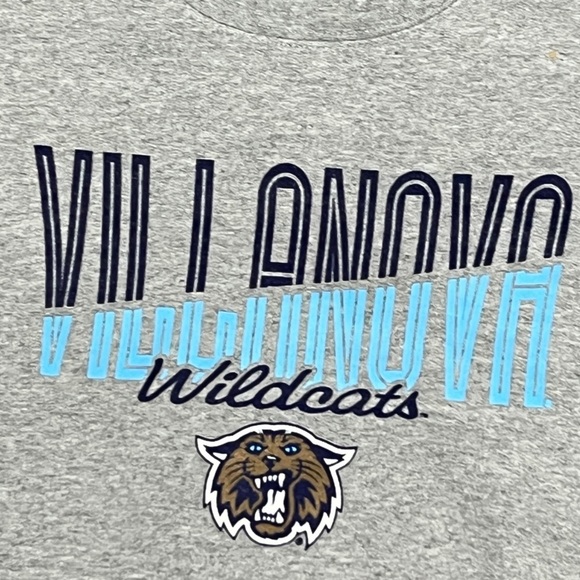 Villanova Wildcats Champion Boys Kids Youth Gray Crewneck Sweatshirt - Picture 3 of 5